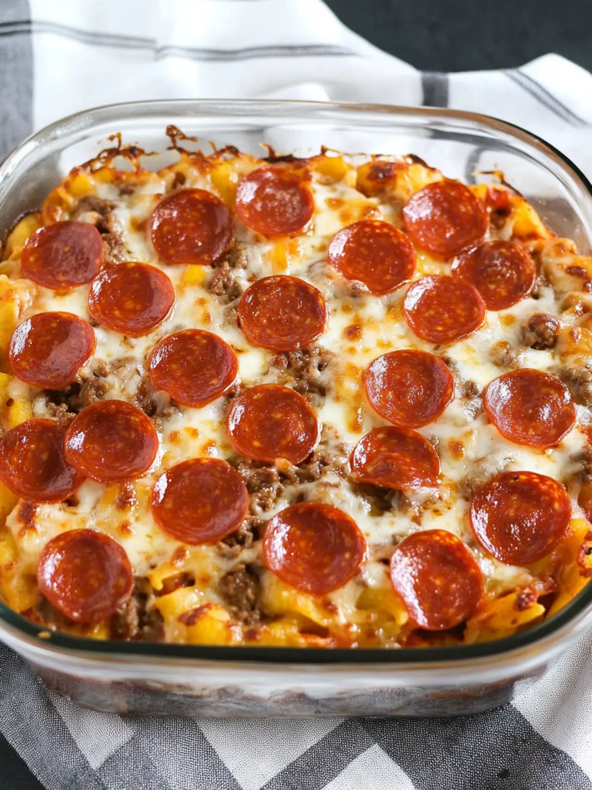 Easy Ground Beef Pepperoni Pizza Casserole Recipe Everyone Loves 5 Easy Ground Beef Pepperoni Pizza Casserole Recipe