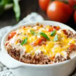 Cheesy Keto Ground Beef Casserole with Tomatoes in 25 Minutes 7 Cheesy Keto Ground Beef Casserole with Tomatoes