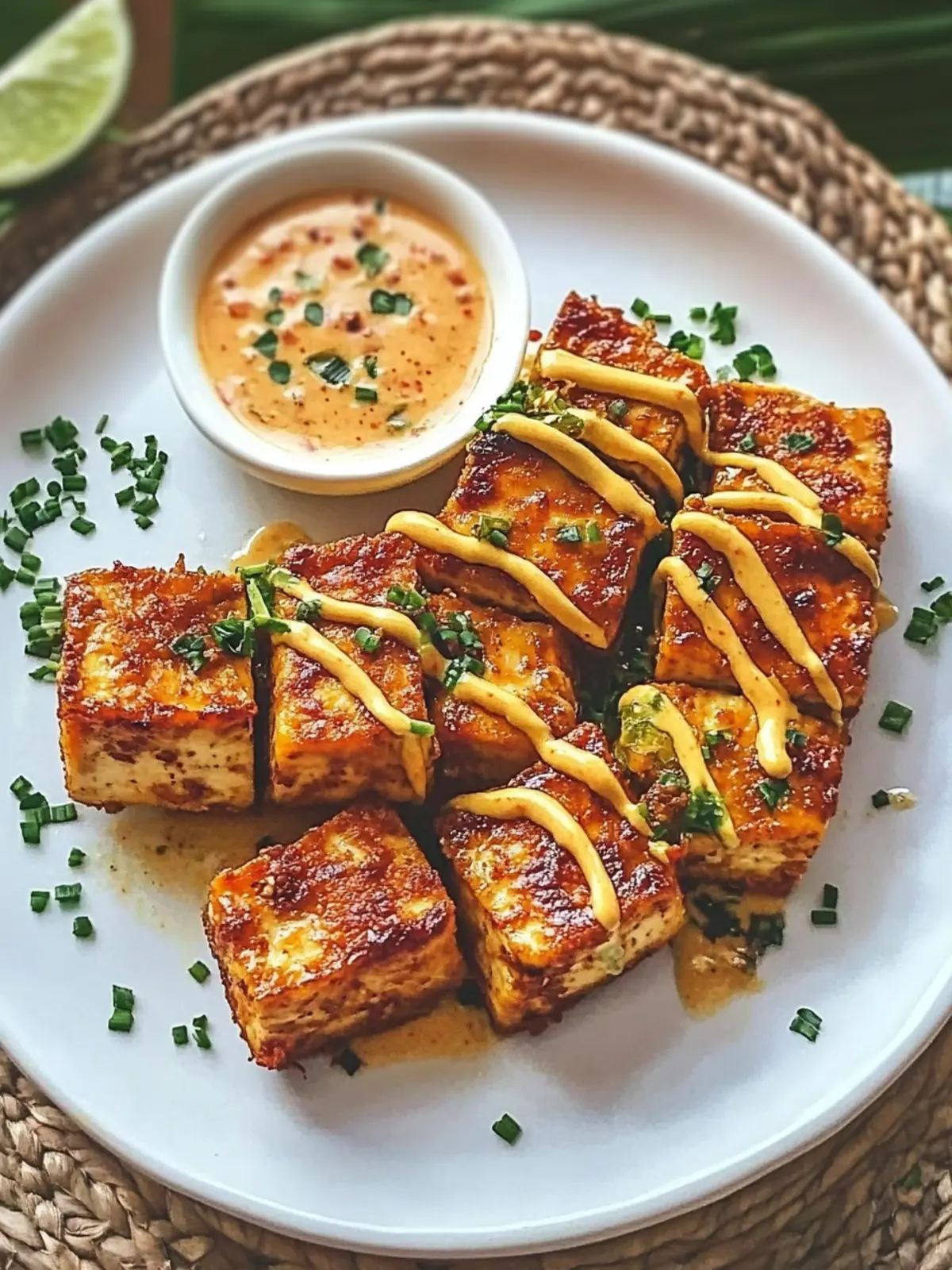Crispy Coconut Tofu with Spicy Sauce You'll Crave Daily 2 Coconut Tofu with Spicy Sauce