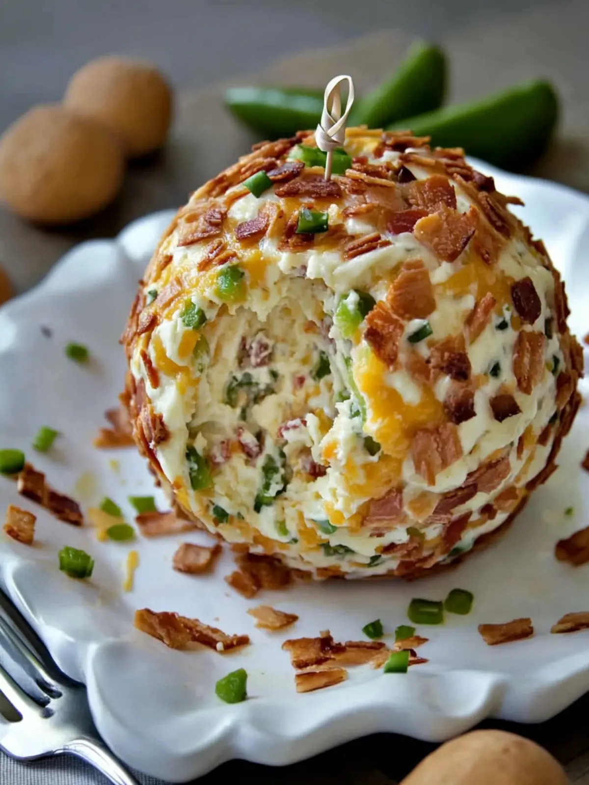 Irresistible Jalapeno Popper Cheese Ball Recipe for Party Bliss 3 Jalapeno Popper Cheese Ball Recipe