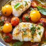 Savor This Pan-Seared Cod Recipe with Tomato Basil Sauce 9 Pan-Seared Cod Recipe (with The Best Tomato Basil Sauce)