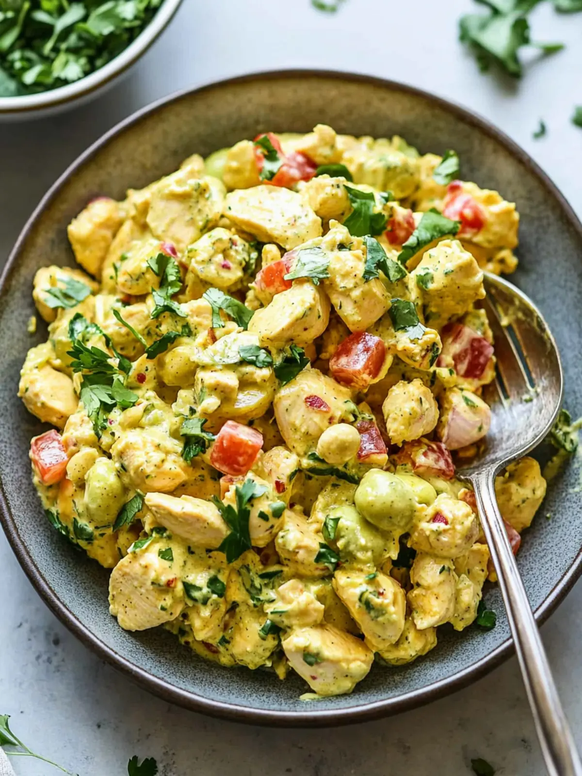 Easy Creamy Curry Chicken Salad with Greek Yogurt Magic 2 Easy Creamy Curry Chicken Salad – With Greek Yogurt