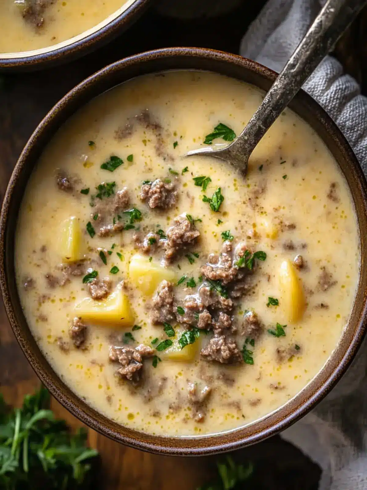 Creamy Cheesy Beef and Potato Soup to Warm Your Soul 4 Cheesy Beef and Potato Soup