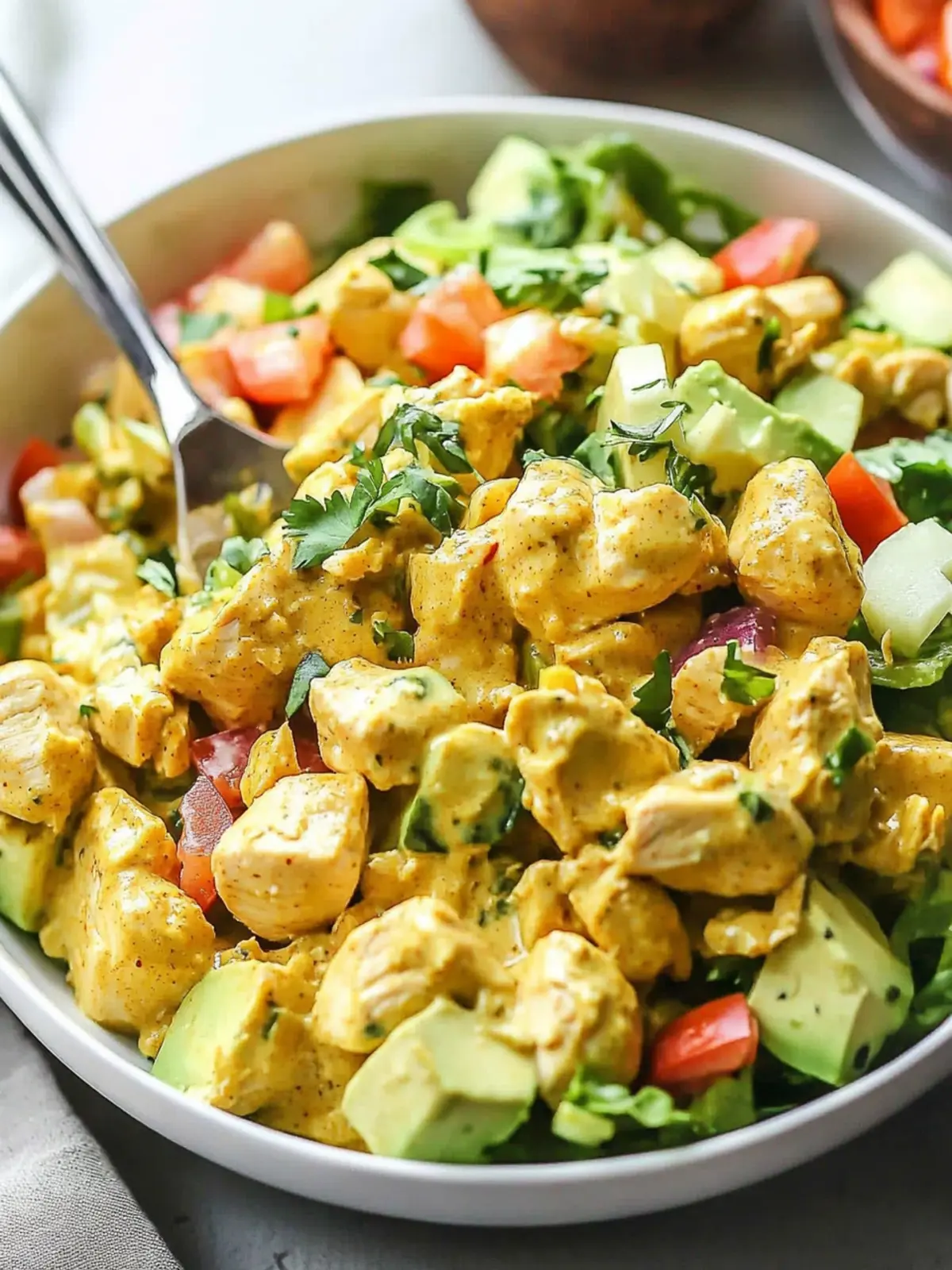 Easy Creamy Curry Chicken Salad with Greek Yogurt Magic 5 Easy Creamy Curry Chicken Salad – With Greek Yogurt