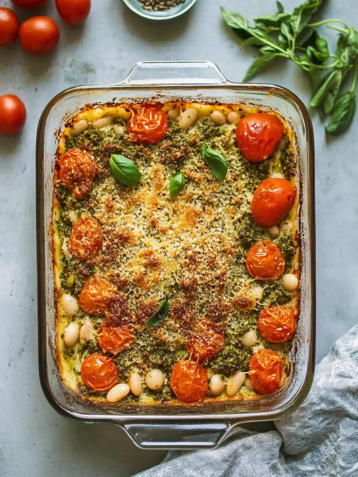 Savory White Bean and Pesto Bake for Comforting Nights 3 White Bean and Pesto Bake