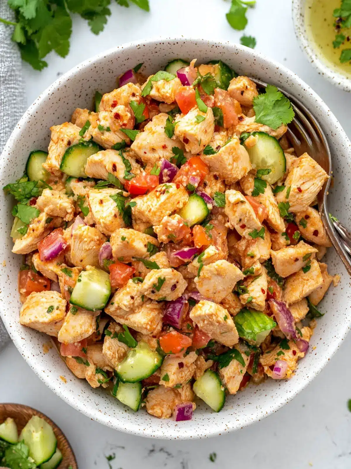 Sweet & Spicy Easy Hot Honey Chicken Salad You'll Love 5 Easy Hot Honey Chicken Salad Recipe (Sweet & Spicy!)