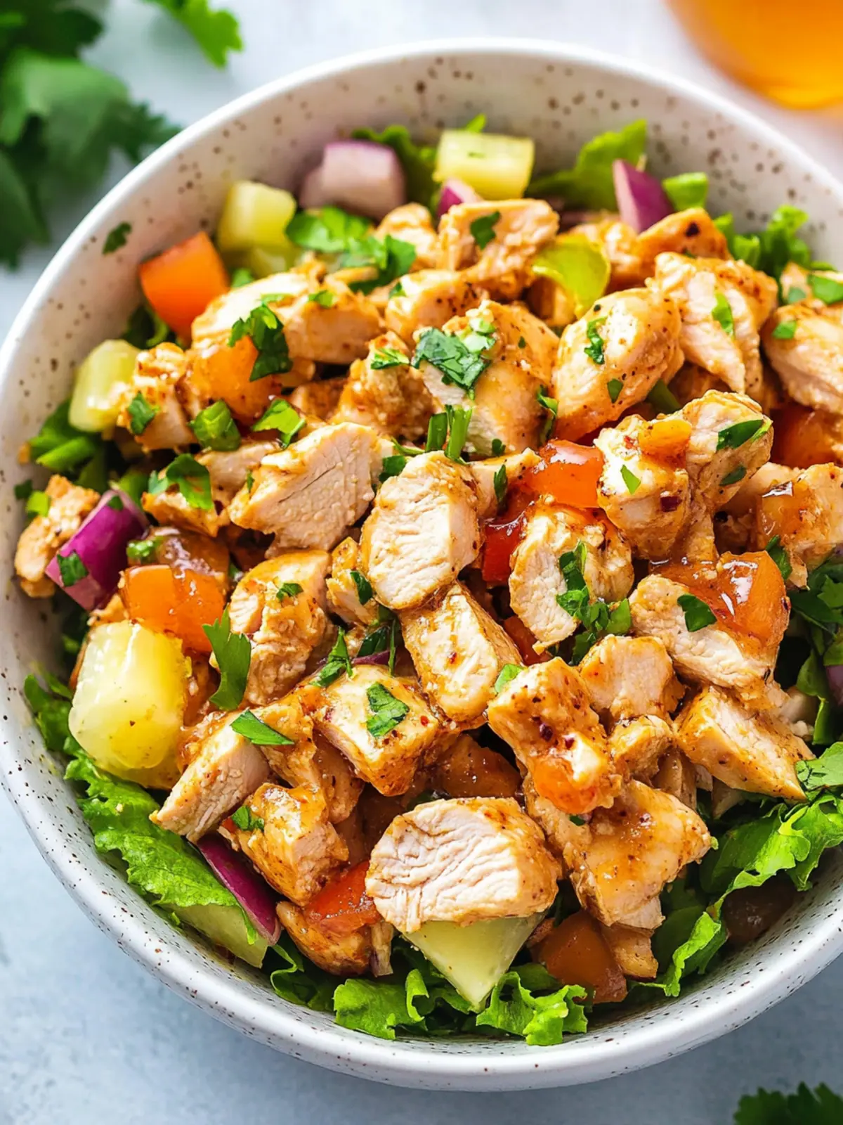 Sweet & Spicy Easy Hot Honey Chicken Salad You'll Love 2 Easy Hot Honey Chicken Salad Recipe (Sweet & Spicy!)