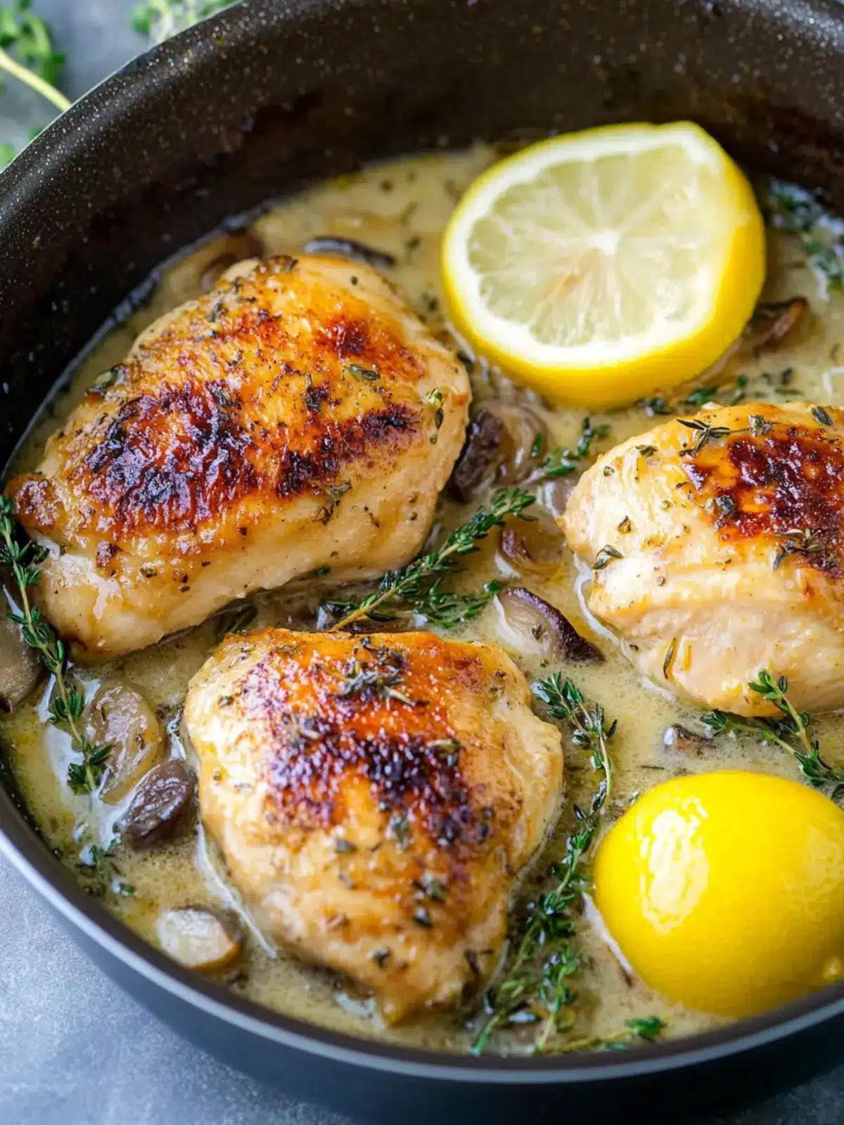 Lemon Thyme Chicken One Pan Delight for Busy Home Cooks 4 Lemon Thyme Chicken – One Pan