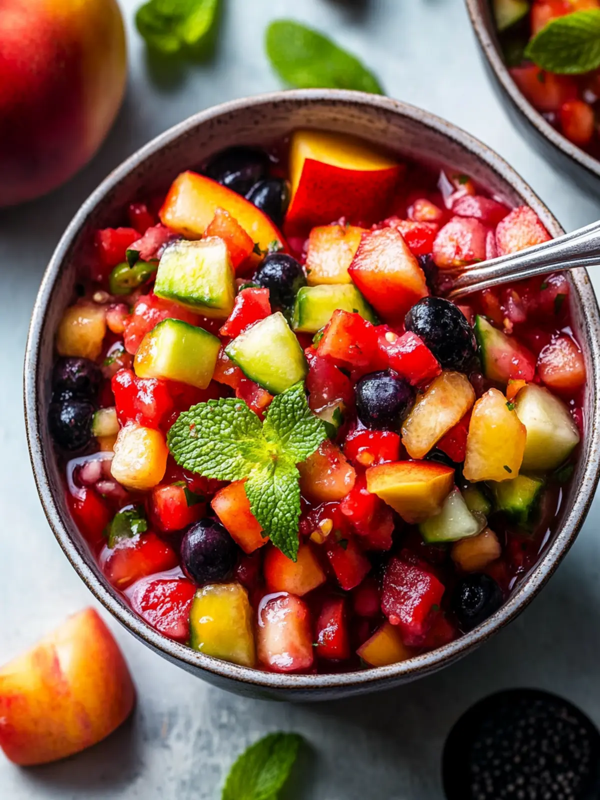 Fresh Fruit Salsa with Cinnamon Chips for a Sweet Twist 5 Fruit Salsa