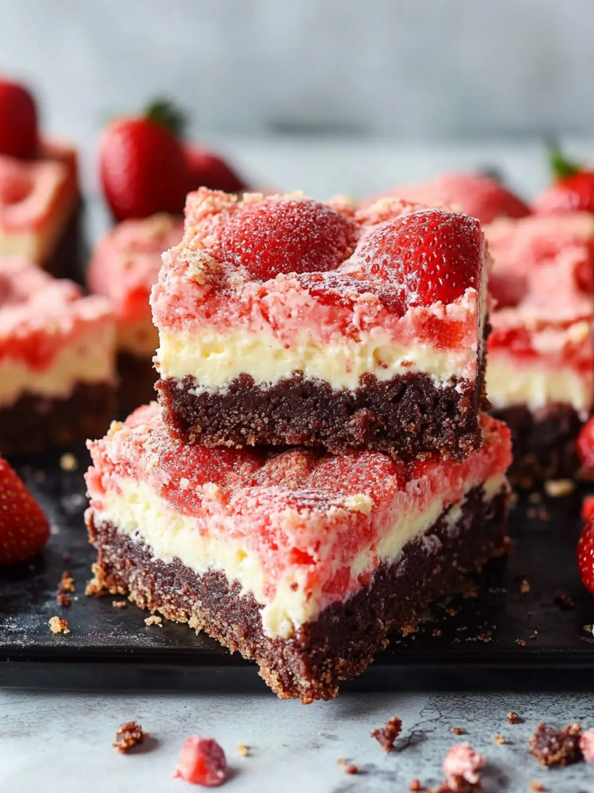 Irresistible Strawberry Cheesecake Brownies for Sweet Cravings 2 Strawberry Cheesecake Brownies