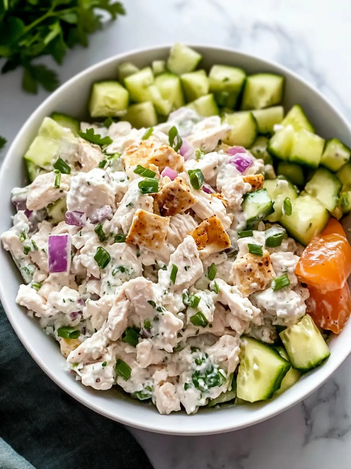 Cottage Cheese Chicken Salad for a Fresh, Easy Meal 4 Cottage Cheese Chicken Salad