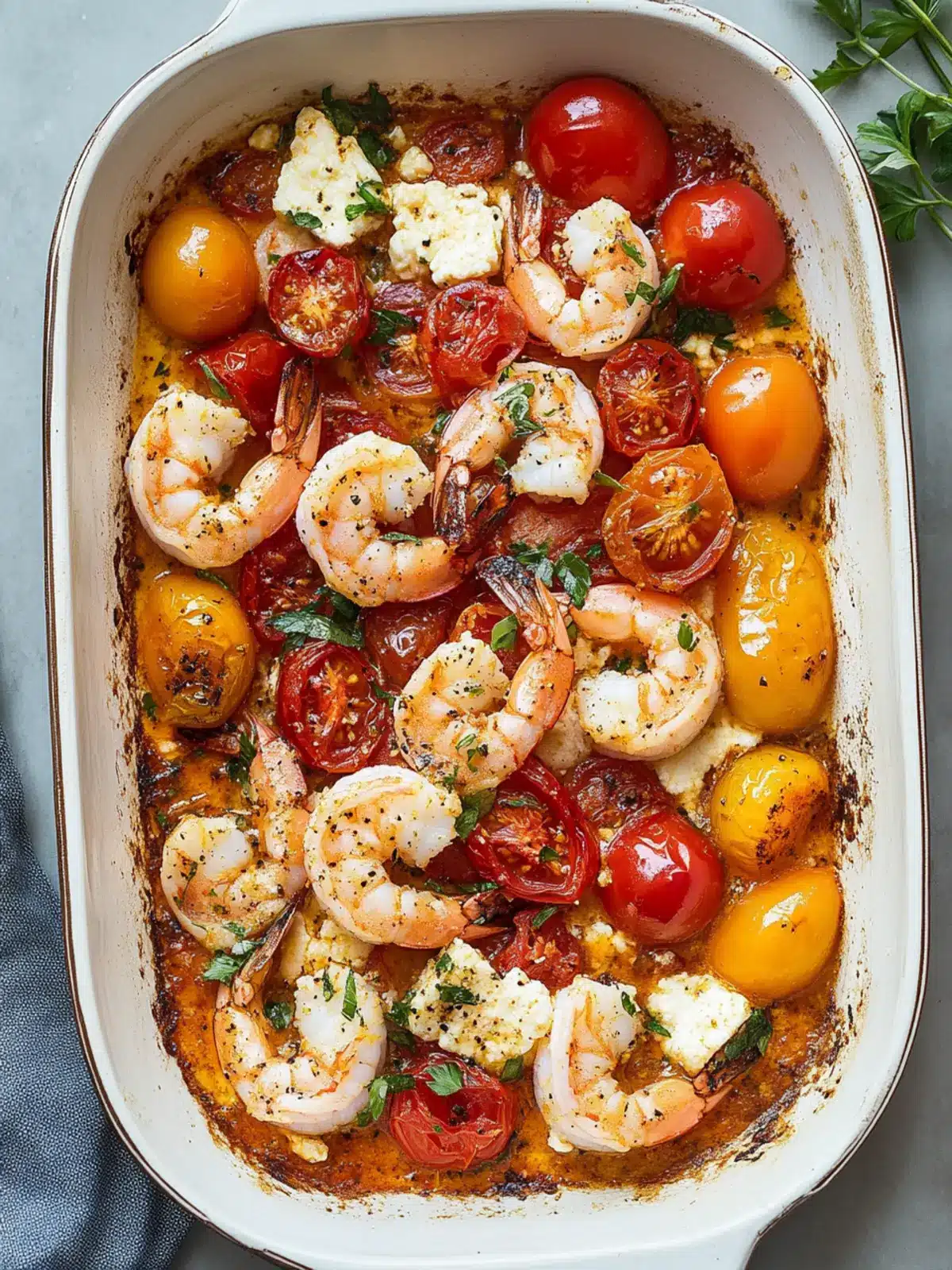 Baked Feta Shrimp and Tomatoes: A Flavorful Weeknight Delight 3 Baked Feta Shrimp and Tomatoes