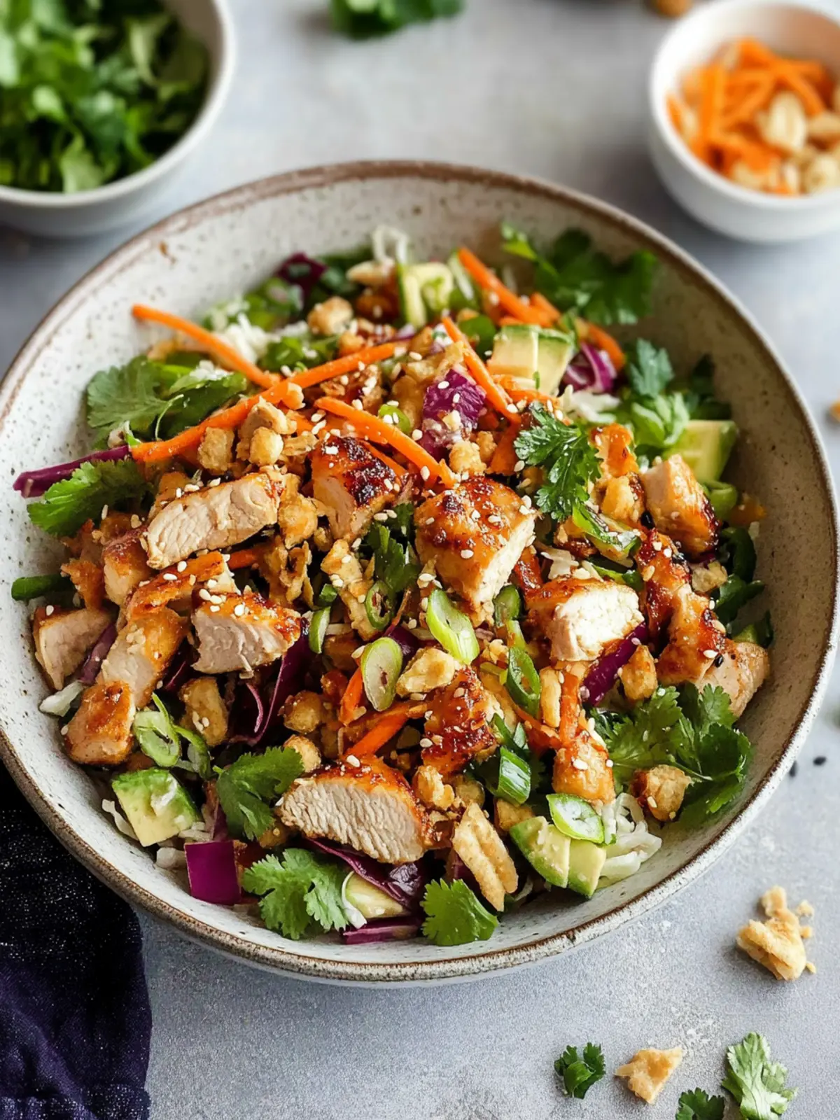 Asian Chicken Crunch Salad with Zesty Peanut Dressing Delight 5 Asian Chicken Crunch Salad