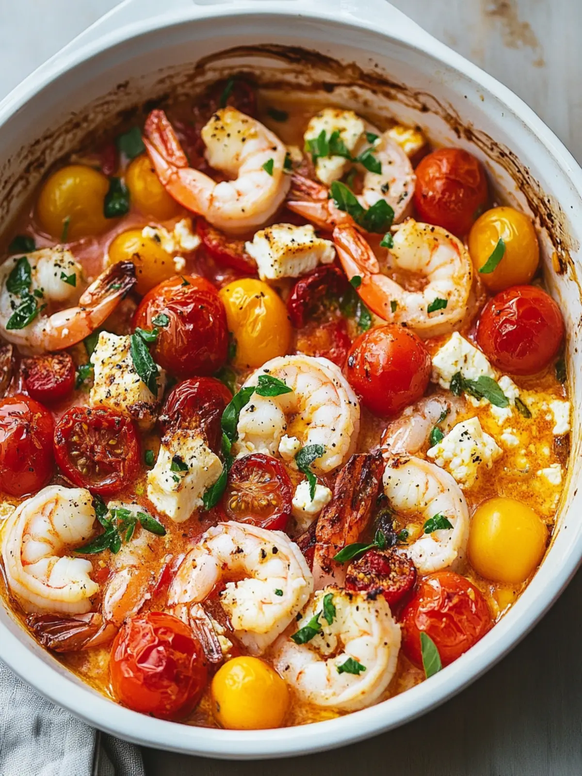 Baked Feta Shrimp and Tomatoes: A Flavorful Weeknight Delight 4 Baked Feta Shrimp and Tomatoes
