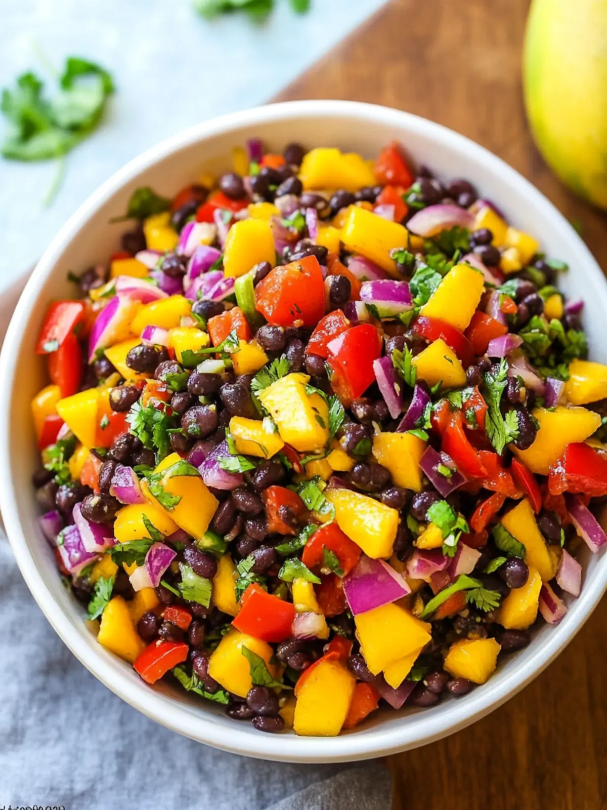 Zesty Black Bean Mango Salad with a Kick of Freshness 5 Black Bean Mango Salad