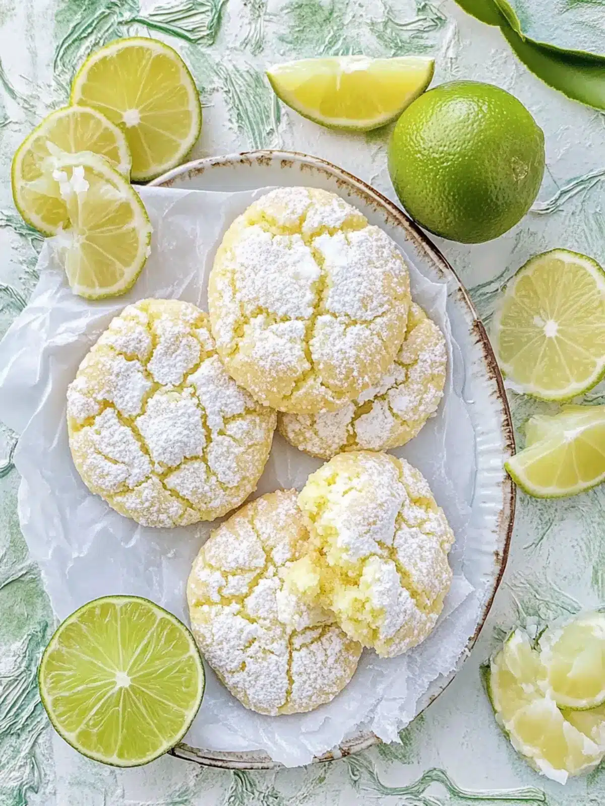 Coconut Key Lime Crinkle Cookies for a Tropical Treat 2 Coconut Key Lime Crinkle Cookies