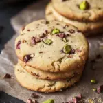 Delicious Pistachio Shortbread Cookies with Chocolate Drizzle 45 Pistachio Shortbread Cookies