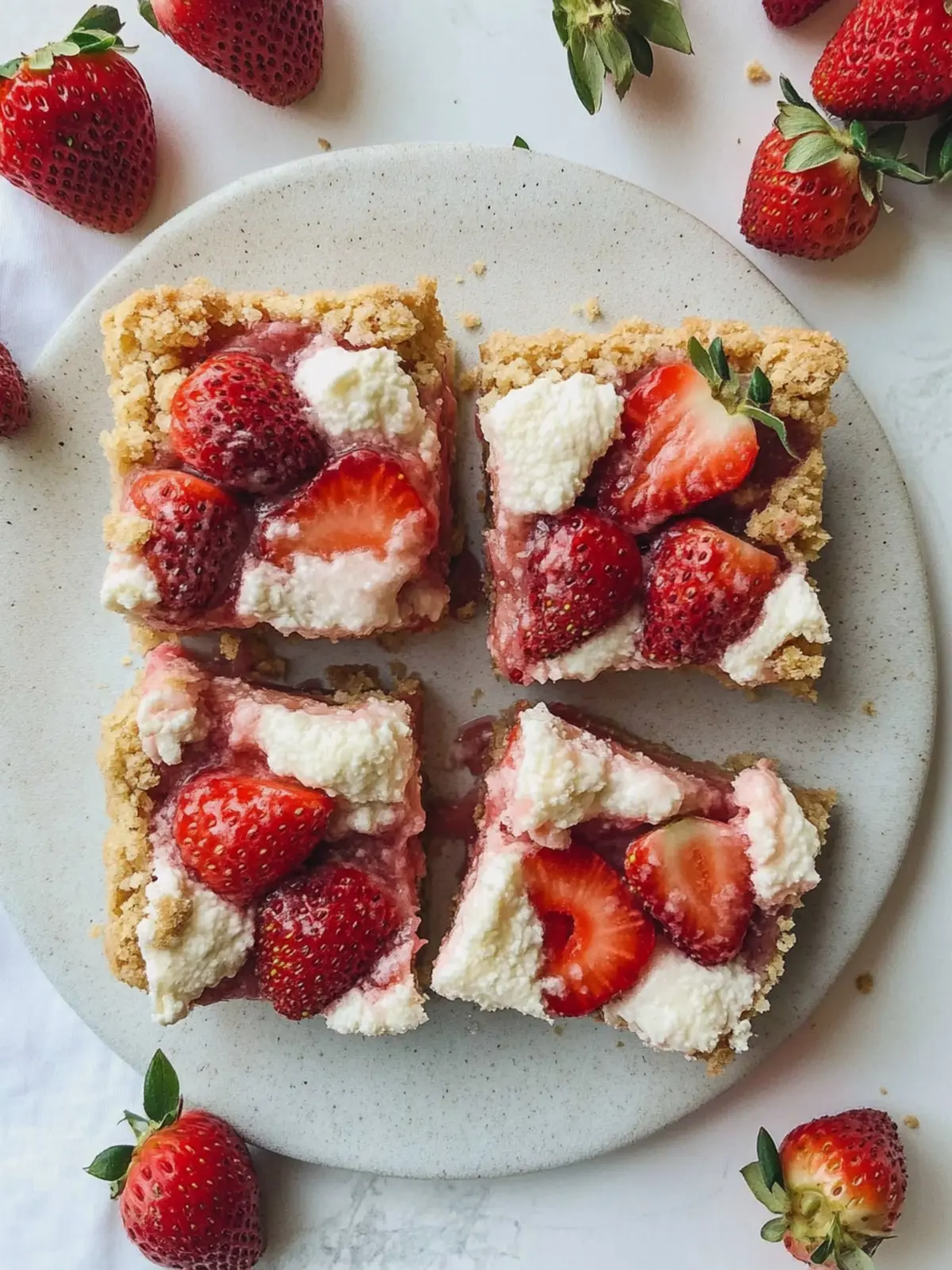 Delicious Gluten Free Vegan Strawberry Bars You'll Crave 5 Strawberry Bars (Gluten Free + Vegan)