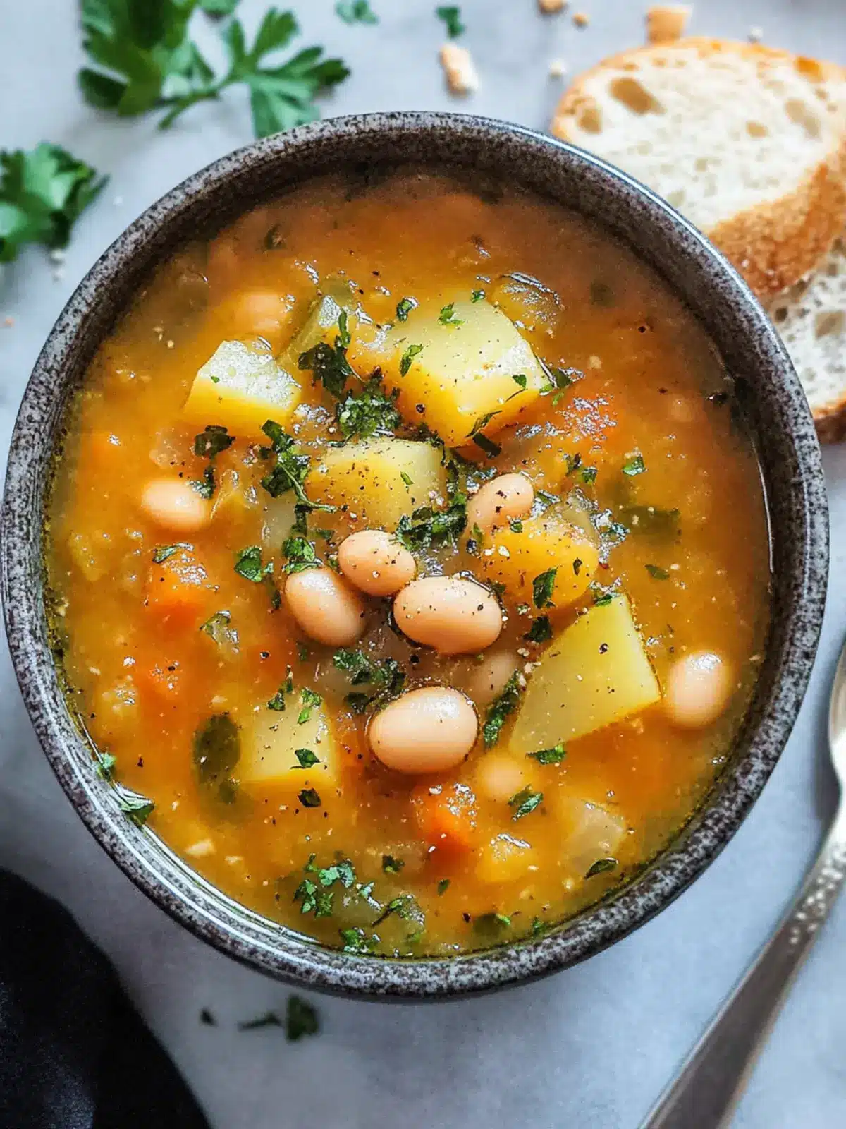 Creamy Potato and Bean Soup That Warms the Soul 2 Potato and Bean Soup