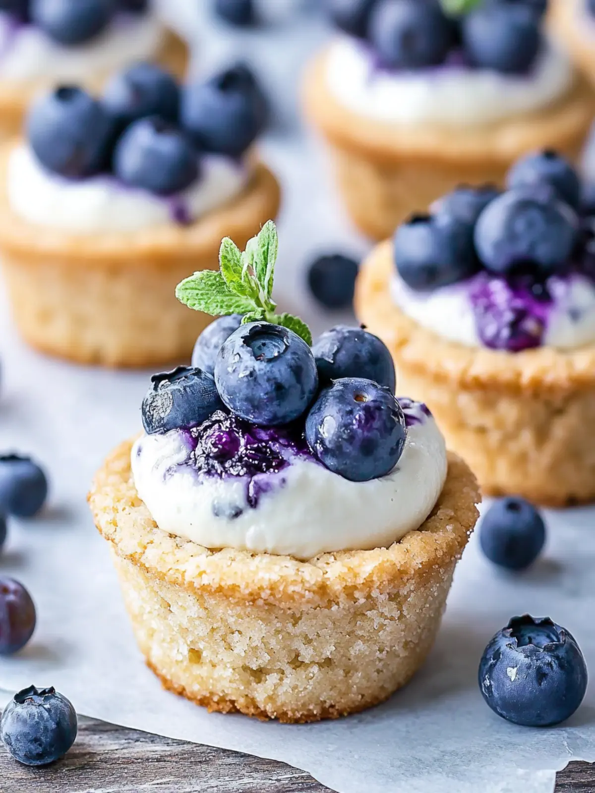 Delicious Blueberry Cheesecake Cookie Cups You’ll Crave 3 Blueberry Cheesecake Cookie Cups