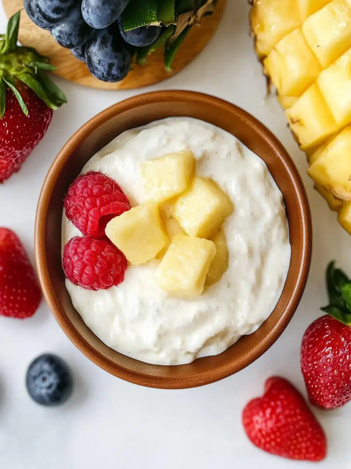 Piña Colada Fruit Dip That Transports You to Paradise 2 Piña Colada Fruit Dip