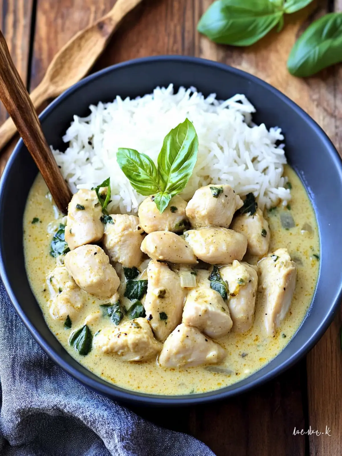 Basil Chicken with Coconut Curry Sauce: A Flavor Adventure 4 Basil Chicken with Coconut Curry Sauce