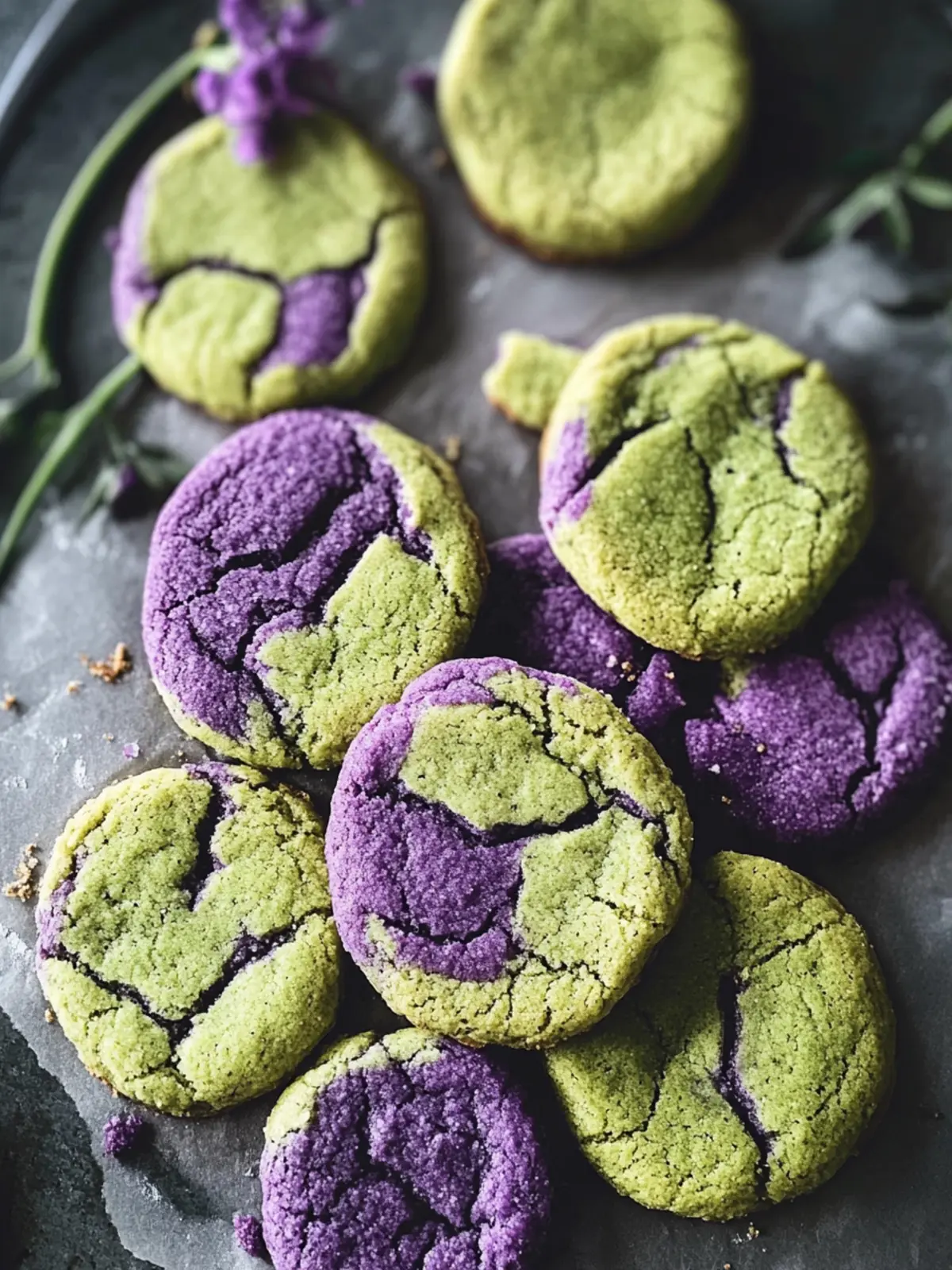 Delicious Matcha Ube Cookies for a Flavorful Twist 3 Matcha Ube Cookies