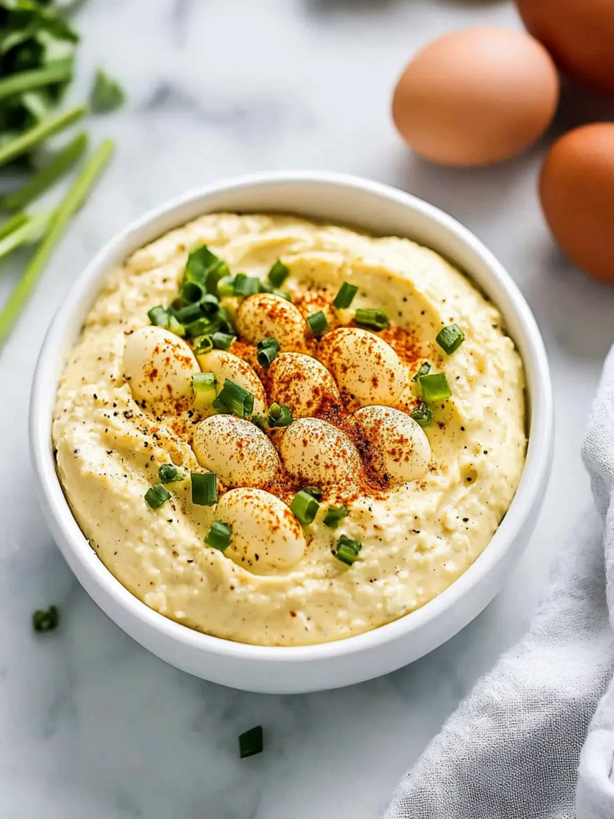 Creamy Mustard Cottage Cheese Dip: A Twist on Deviled Eggs 3 Mustard Cottage Cheese Dip (Deviled Egg Dip)