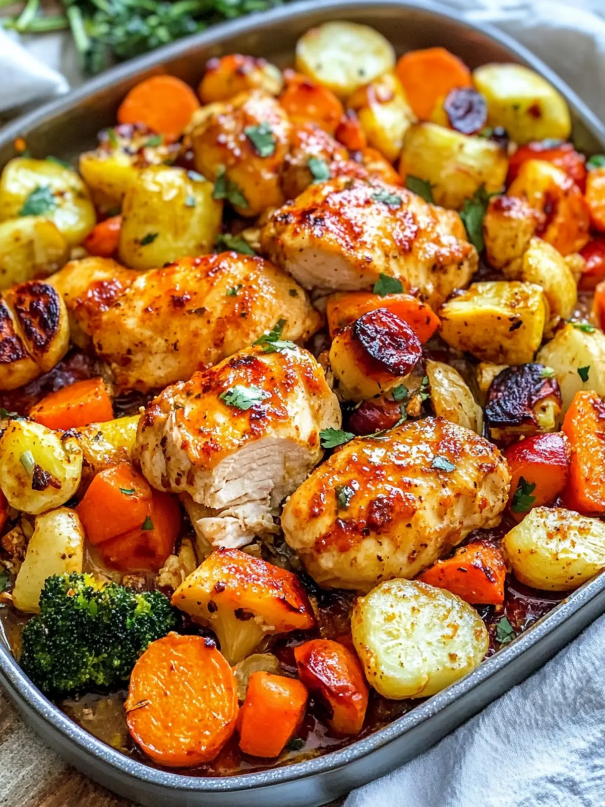 Sweet Chili Roasted Chicken and Veggies for a Cozy Dinner 2 Sweet Chili Roasted Chicken and Vegetables