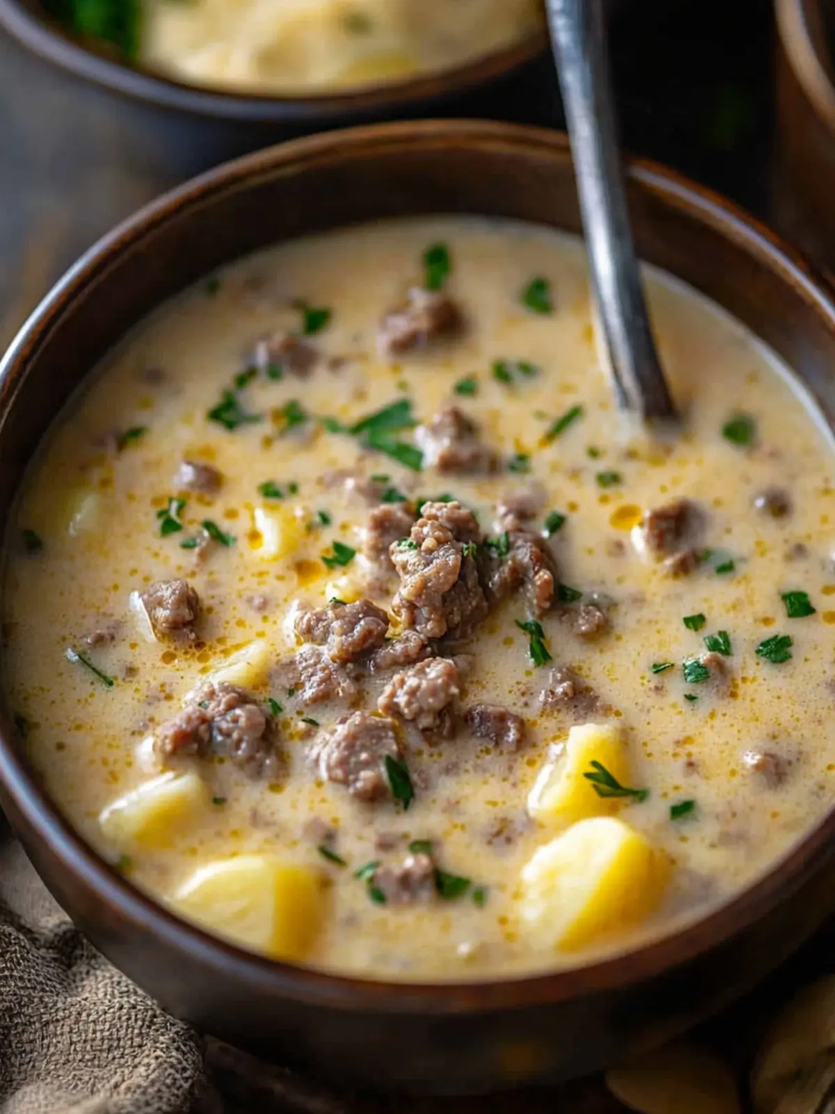 Creamy Cheesy Beef and Potato Soup to Warm Your Soul 5 Cheesy Beef and Potato Soup