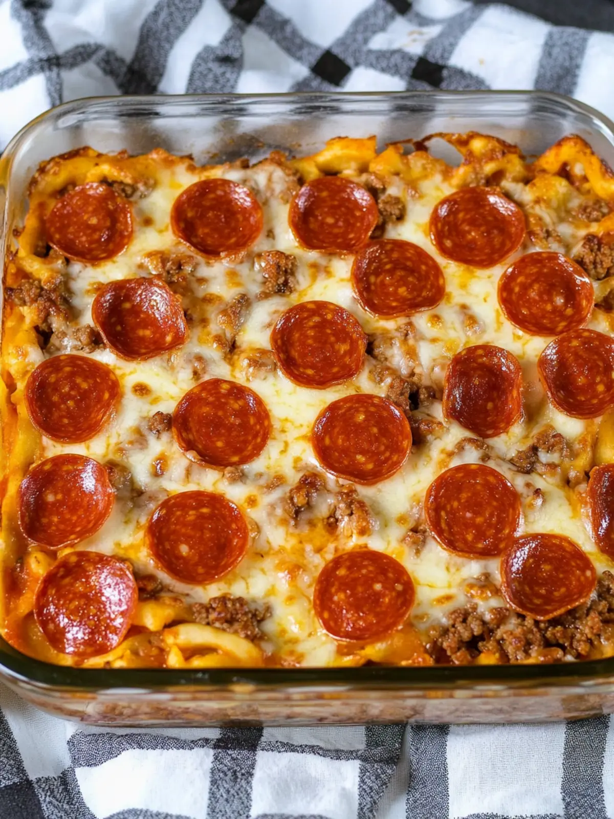 Easy Ground Beef Pepperoni Pizza Casserole Recipe Everyone Loves 4 Easy Ground Beef Pepperoni Pizza Casserole Recipe